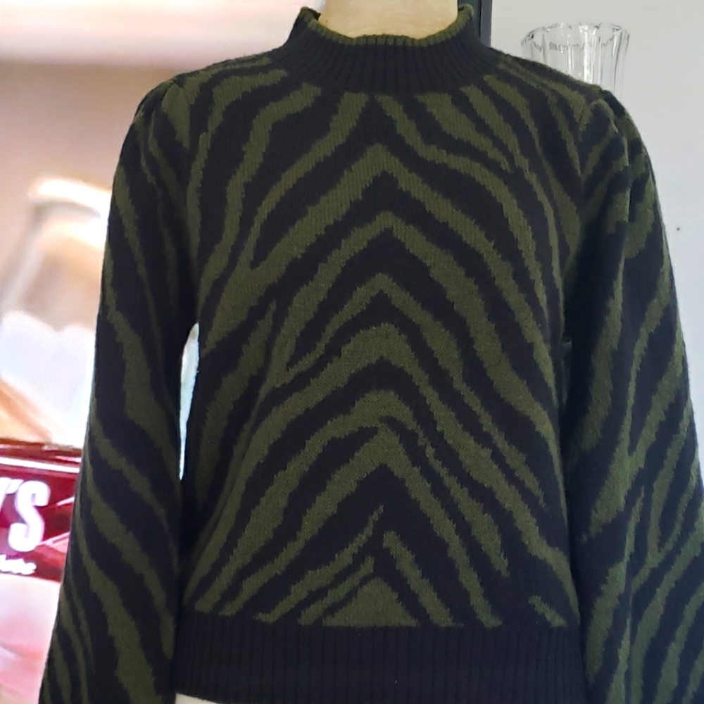 Zebra print sweater